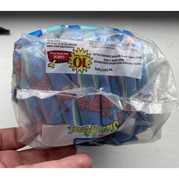 Clifford Swim Pants Diapers 2003 Vintage NEW Sealed 10 Pack Large Collectible - Picture 6 of 7